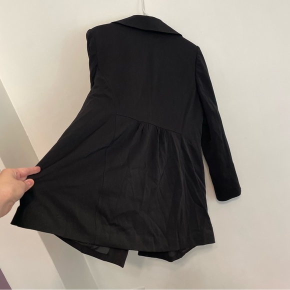 LANE BRYANT Plus Size Solid Black Three Button Long Duster Work Blazer or Jacket - Picture 14 of 14